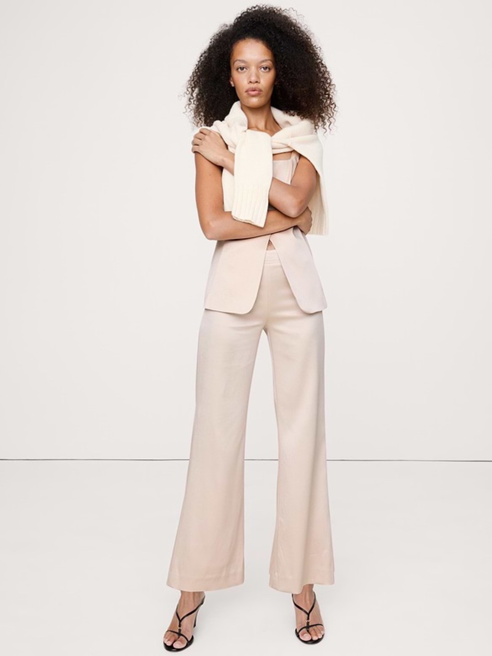 Banana Republic Mid-Rise Kick-Flare Satin Ankle Pant (NWT)